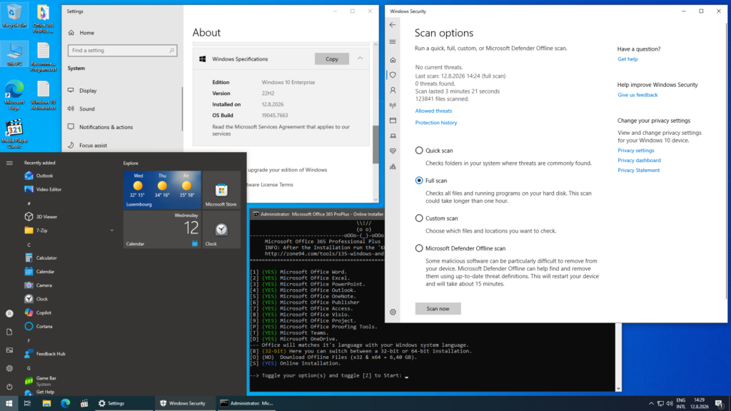 Windows 10 22H2.7663 16in1 en-US x64 – Integral Edition 2026.8.12