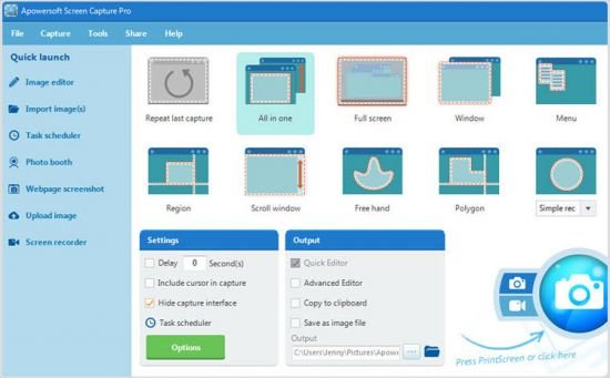 Apowersoft Screen Capture Pro 1.6.1.0 Multilingual + Crack[FixFiles]